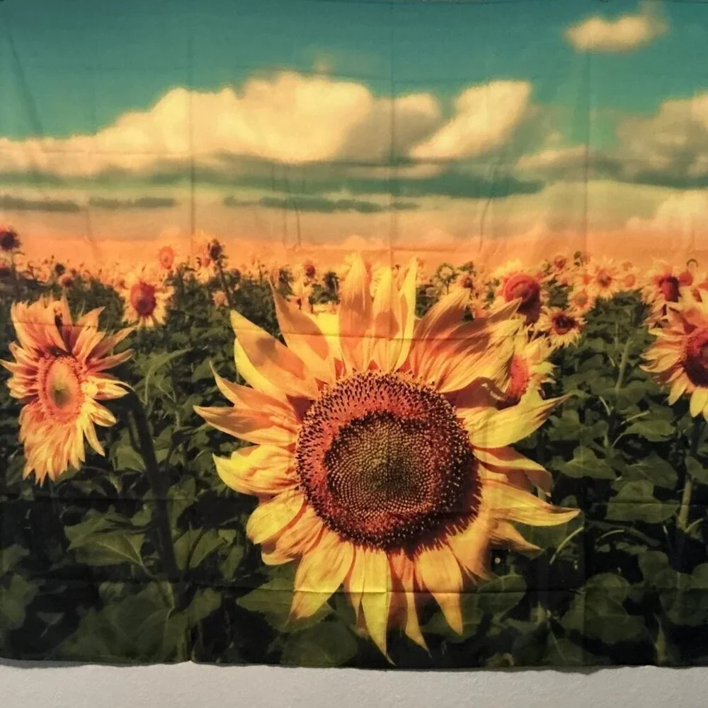 SUNFLOWER TAPESTRY WALL HANGING